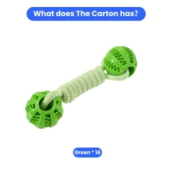 Durable Interactive Dog Chew Toy Set of 16