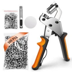 DayPlus Grommet Tool Kit with 500 Silver Grommets