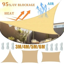 Waterproof Sun Shade Sail for Outdoor Spaces