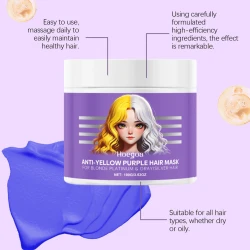 Purple Moisturizing Hair Mask for Frizz Control