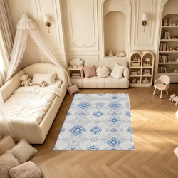 Bohemian Vintage Medallion Diamond Floor Rug