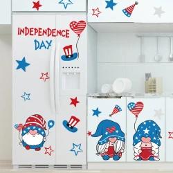 Patriotic Independence Day Wall Decals Set