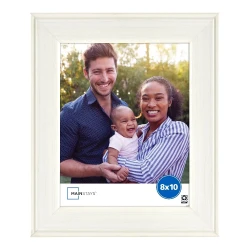 Rustic White Tabletop Picture Frame for 8x10 Photos