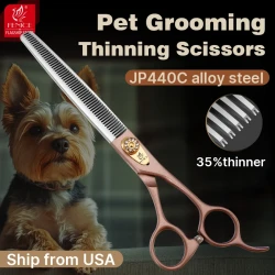 High Grade JP440C Steel Pet Grooming Thinner Scissors