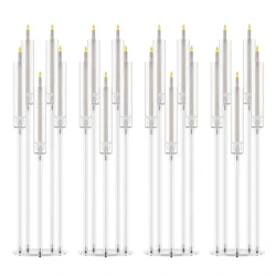 Elegant 5 Arm Acrylic Candelabra Candle Holders