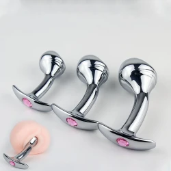 Metal Steel G-Spot Anal Butt Plug Prostate Massager
