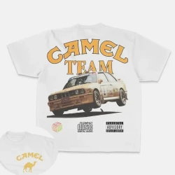 Retro Car Camel Cigarettes Vintage T-Shirt