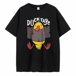 Summer Casual Duck Tape Print T-Shirt for Men and Women