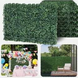 Artificial Plant Wall Mat Decorative Greenery Panel Set