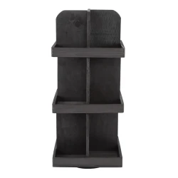 Solid Wood Rotating Card Showcase Rack for Collectibles
