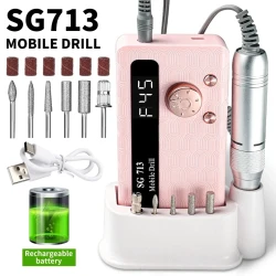 High Speed Rechargeable Electric Nail Drill Kit