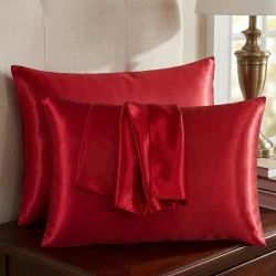 Silk Feel Pillowcase Set for Hair and Skin