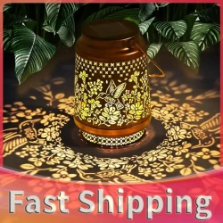 Elegant Solar Metal Hanging Lantern Lights for Outdoors