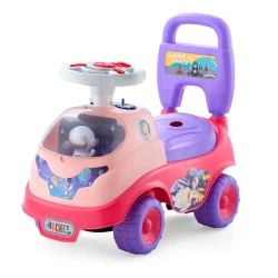 Pink Toddler Ride On Car with Music and Horn