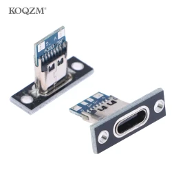 10 Pack USB 3.1 Type C Sockets with Screw Fixing Plate