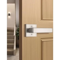 Modern Brushed Nickel Dummy Door Handle