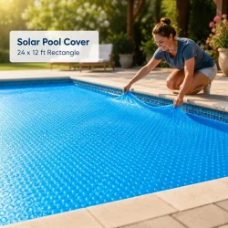 Rectangular Solar Pool Cover for Above Ground Pools