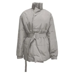 Soft Cotton Padded Winter Jacket with Belt