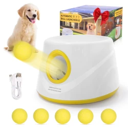 Automatic Dog Ball Launcher with Interactive ETPU Balls