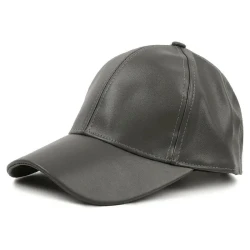 Outdoor Sports PU Leather Sunshade Baseball Cap