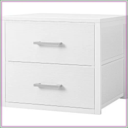 Stackable Two Drawer Fabric Dresser Organizer