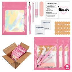 20 Piece Press On Nail Prep Kit for Beginners