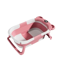 Portable Foldable Baby Bathtub with Drain Hole