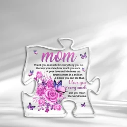 Personalized Acrylic Puzzle Sign for Mom