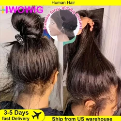 Invisible Strap 360 Full Lace Glueless Human Hair Wig