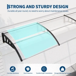 40 Inch x 120 Inch Weatherproof Outdoor Awning Canopy