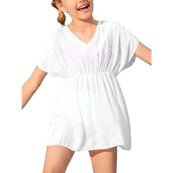 Cute Girls Swimwear Cover Up Tunic Dress