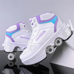 Deformation Parkour Roller Skating Sneakers for All