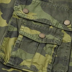 Mens Camo Cargo Shorts Vintage Outdoor Multi Pocket