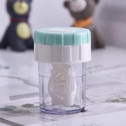 Portable Manual Contact Lens Cleaner Storage Container