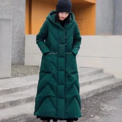 Winter Hooded Loose Cotton Padded Coat