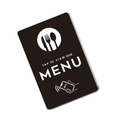 NFC PVC Card for Quick Menu Access