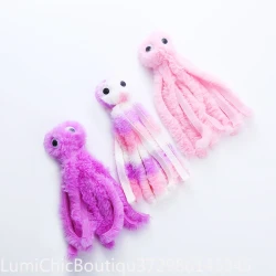 Cute Interactive Plush Octopus Cat Toy