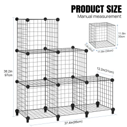 Large Capacity Cube Wire Storage Rack
