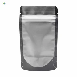 100pcs Matte Black Resealable Mylar Foil Bags