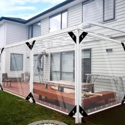 Waterproof Transparent PVC Tarpaulin with Eyelets