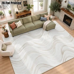 Modern Minimalist Velvet Carpet with Abstract Patterns