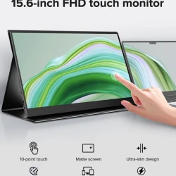 15.6 Inch Portable 1080P Touchscreen Monitor
