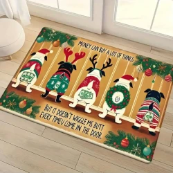 Festive Dog Poo Money Mat for Homes