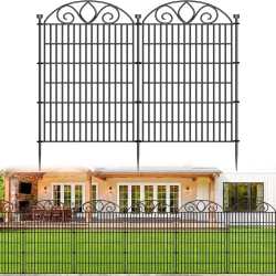 Rustproof Metal Garden Fence Dog Barrier Decorative Border