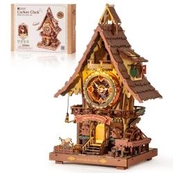 ROKR 3D Wooden Cuckoo Clock Puzzle Kit