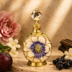 Luxury 12ml Metal and Glass Essential Oil Bottle