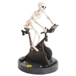 Resin Skeleton Riding Bike Halloween Decoration