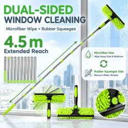 4.5 Meter Telescopic Window Cleaning Kit