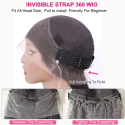 Deep Wave 360 Full Lace Glueless Human Hair Wig