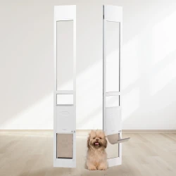 Adjustable Sliding Glass Dog Door for Pets